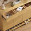 Rangement pour chaussures en bois manufacturé Burlywood