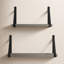 Tablette décorative en bois massif 2 pièces Glenbrook-1874050433