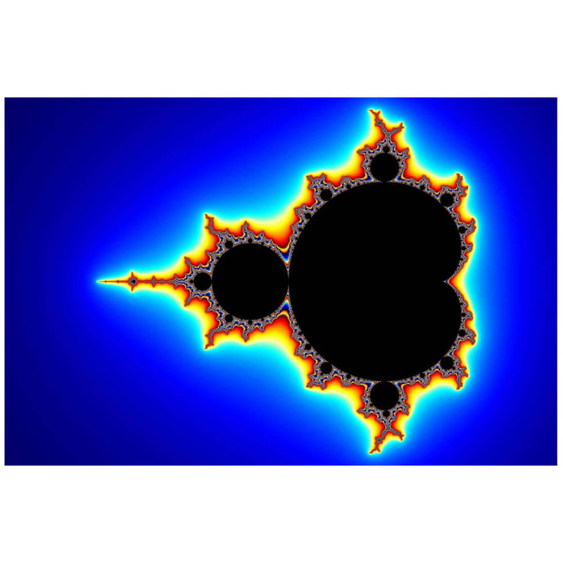 Adhésif décoratif Backlund Mandelbrot III, 16 po x 24 po