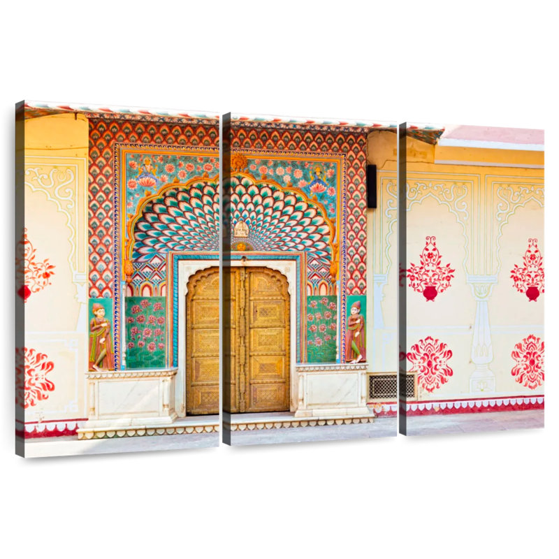 Porte de lotus Lilie Jaipur Palace, H 32 po x l 50 po