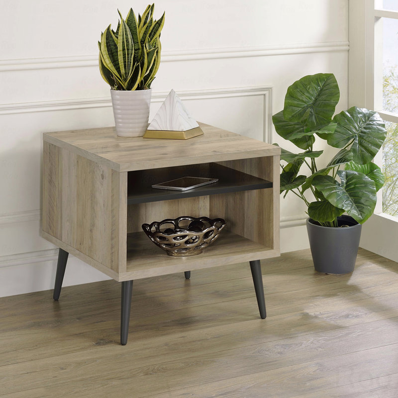 Square Engineered Wooden Side End Table