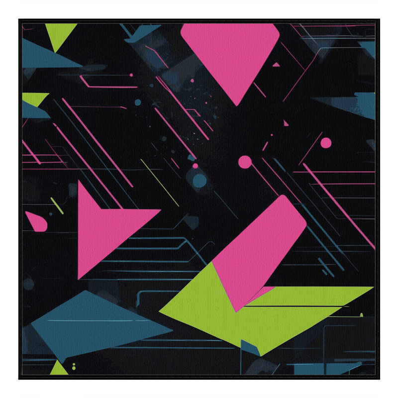 Synth Horizon Rug, Square 3'