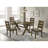 Carbon Knotty Nutmeg Rectangular Dining Table