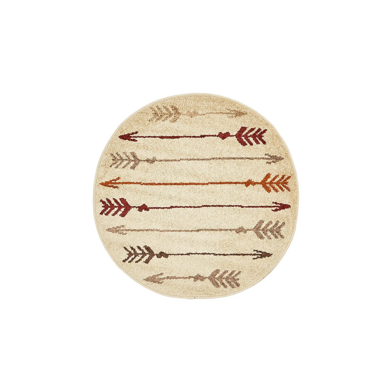 Bello Abstract Indoor Rug, Round 3'3"
