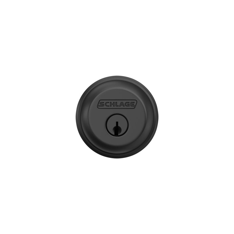 Single Cylinder Deadbolt, Matte Black, Yes