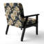 Chaise d'appoint rembourrée bohémienne et éclectique Damask Urban Retreat Fuse U