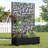 Indoor/Outdoor/Decor/Garden Two-Tone Planter Box with Lattice Panel Trellis Privacy Screen-700069632