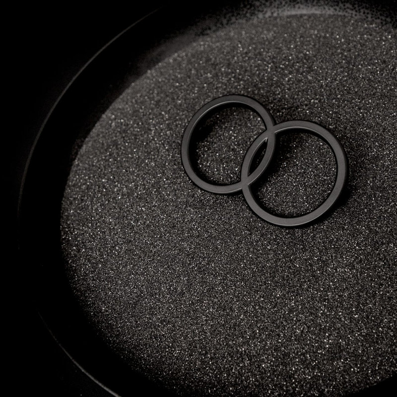 Bijou Mingle Collection Pull 4-1/16 Inch Center to Center, Matte Black