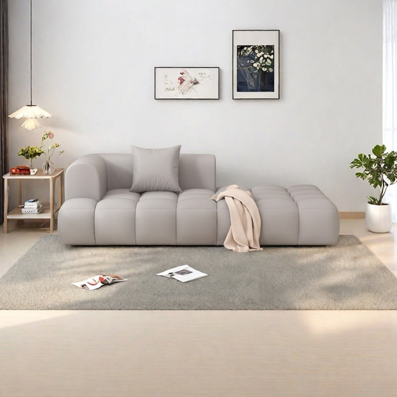 Fauteuil inclinable en similicuir de conception personnalisée, Left Hand Facing, Grey