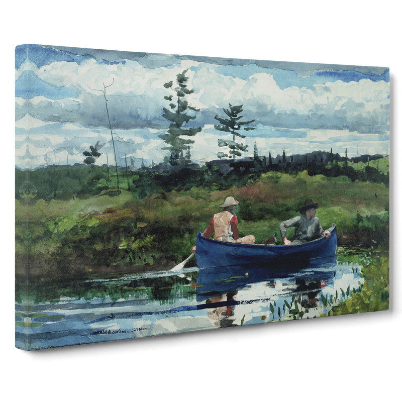 The Blue Boat by Winslow Homer - Wrapped Canvas, 35cm H x 50cm W x 3cm D