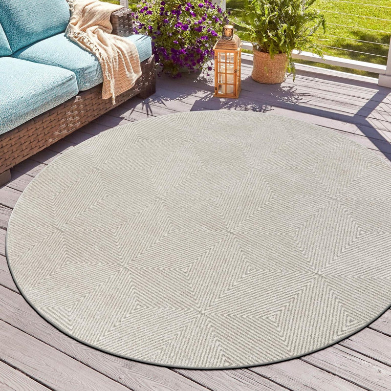Sabrina Soto Prism Indoor/Outdoor Rug, Round 3'1"