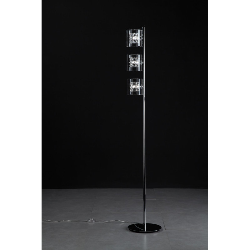 Roderick 155cm Chrome Traditional Floor Lamp