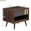 Table de chevet Jasibe en brun