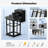 Black Dusk to Dawn Outdoor Lighting with GFCI Outlet