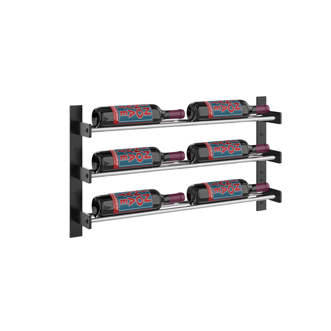 Abbie-Marie 6 Bottle Wall Mounted Wine Bottle Rack Prep & Savour 