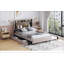 Lit plateforme tapissier avec tête de lit de rangement, lit gigogne simple, tiroirs et charge pour les chambres à coucher modernes-512368867-512368869