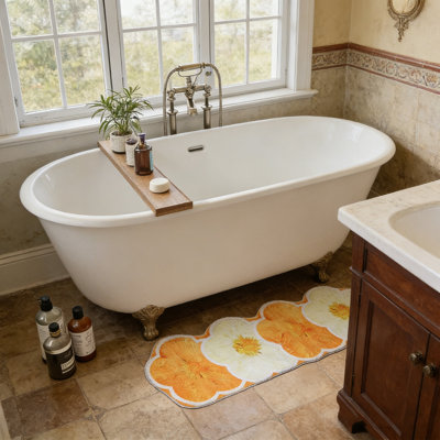 Tapis pour salle de bain Flower