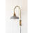 Kalalou Wall Sconce with Grey Enamel Shade – Vintage-Inspired – 18"Tall
