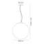 Bola 3 - Light White Sphere Pendant