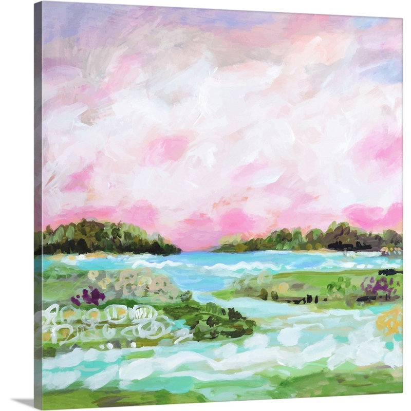 Surfscape VIII par Karen Fields - reproduction d'art, Toile tendue, H 20 po x l 20 po x P 1,25 po