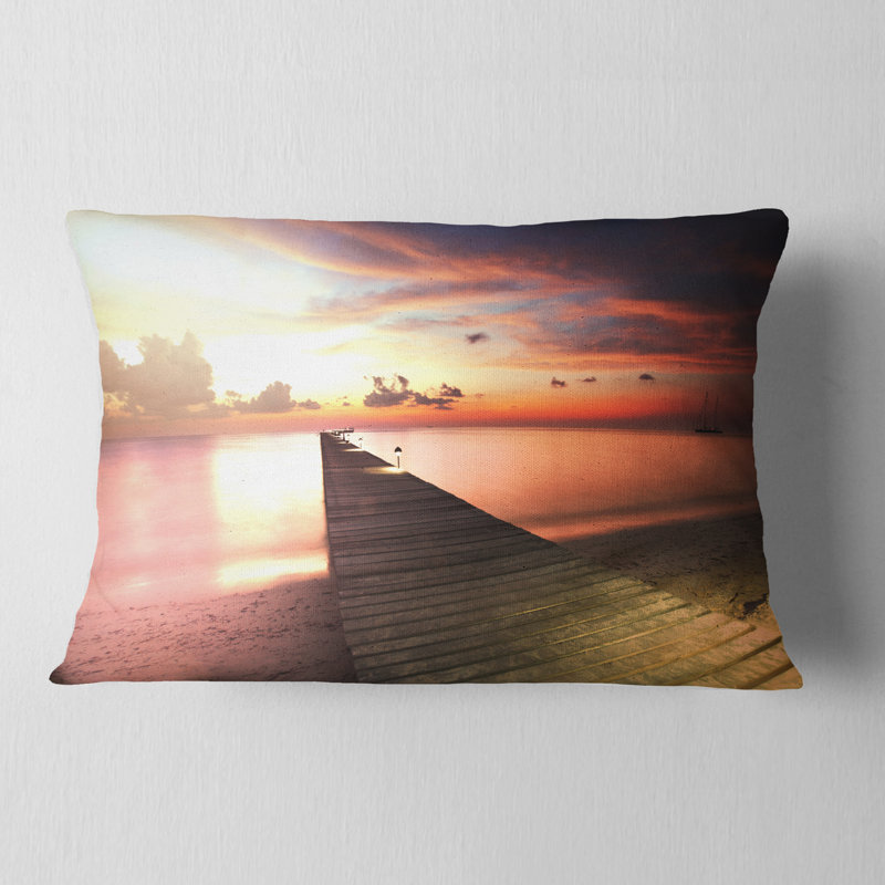 Coussin lombaire boardwalk en bois bridge