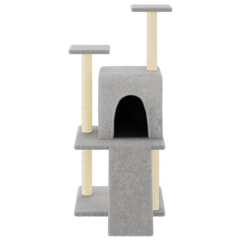 110cm H Cat Tree, Light Grey