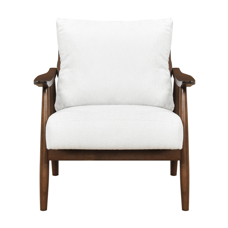 Chaise d'appoint en bois massif beige, rembourrage en mousse, contenu à 100%, dossier réversible beige revêtu d'une structure et capacité de 300 lb