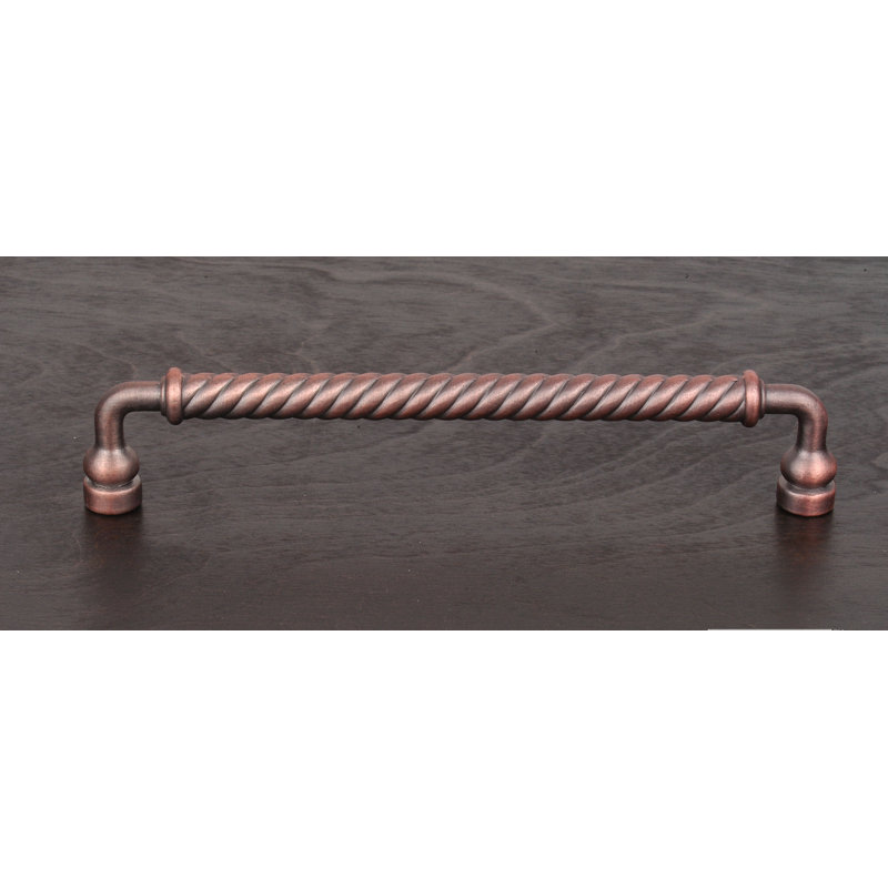 Rope Twist 8" Center to Center Pull CP Series, Distressed Copper