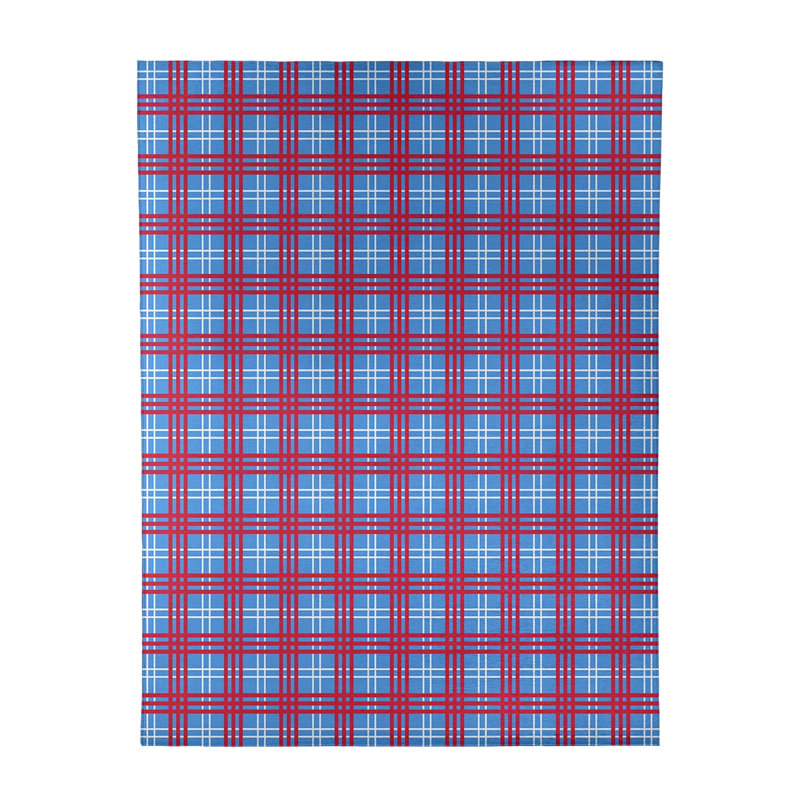 Plaid Indoor Rug, Rectangle 9' x 12'