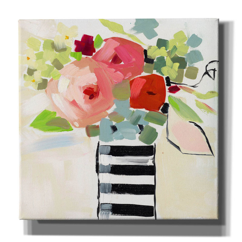 "Vase noir et blanc" par Jenny Westenhofer, H 26 po x l 26 po x P 1,5 po