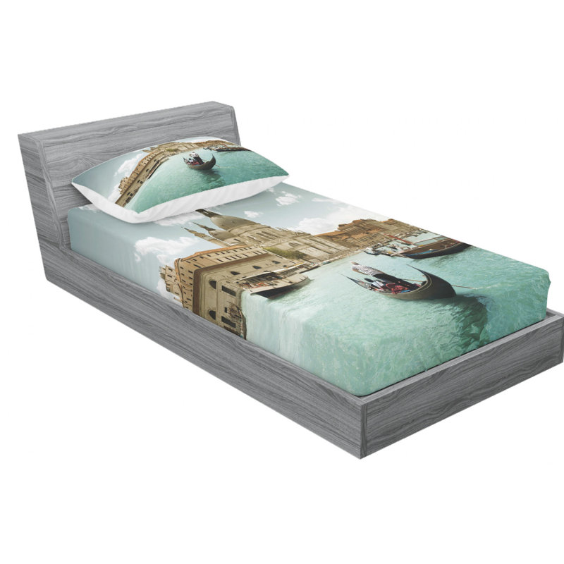 Microfiber Sheet Set, Twin Sheet Set with Fitted Sheet