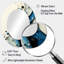 Miroir mural ovale Drip Paint Aqua Rhythmic Splash Of Serenity VI-1656805429