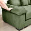 Canapé modulaire, tissu velours côtelé doux, assise ergonomique profonde avec coussins pour le salon, assemblage facile-865983552
