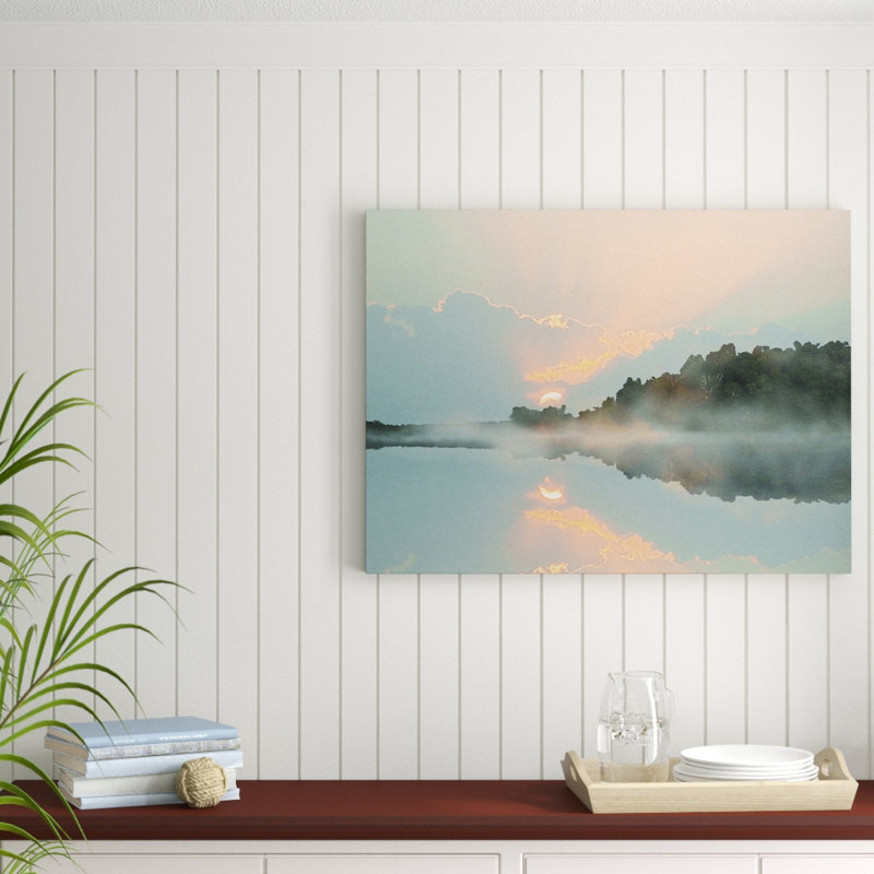 Cove coucher de soleil, Toile tendue, H 30 po x l 40 po x P 1,5 po