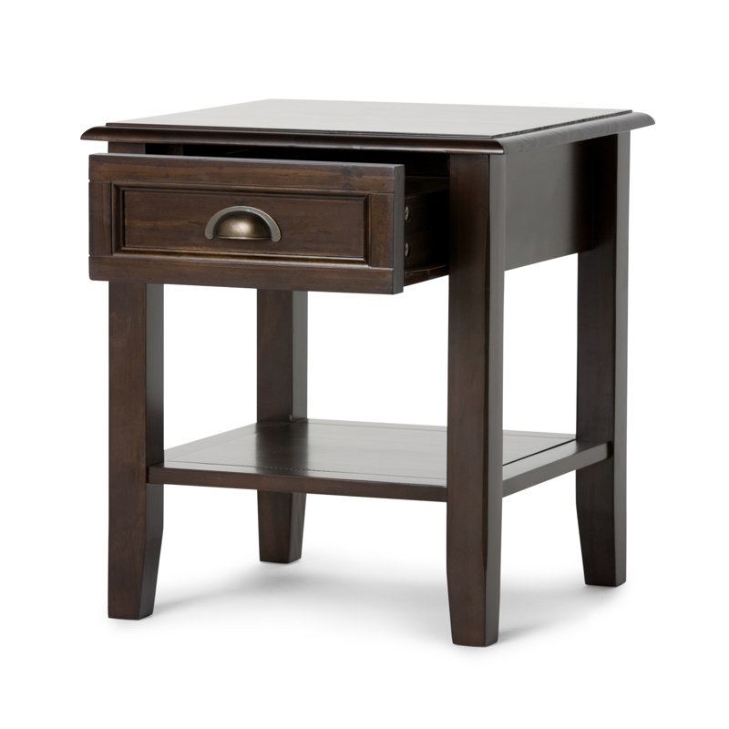Modern - End Table - Mahogany Brown