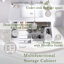 36 pouces Meuble-lavabo blanc avec lavabo en céramique | Double tablettes de rangement et tiroir divisé | Portes à fermeture en douceur | Armoire de salle de bain avec rangement spacieux | Cadre en bois massif-1932405814