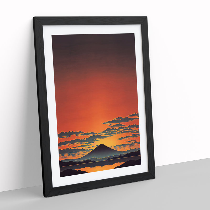 XV1022-4270X Stupendous Sunset - Print, White, 66cm H x 48cm W, Black Framed Paper