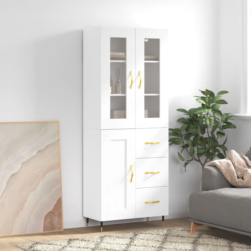 Dowding 69.5 Wide 3 Drawer, White