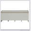 Banc beige et blanc avec rangement