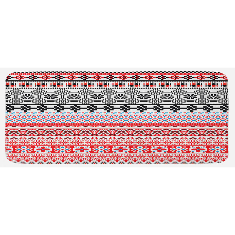 Eclectic Polyester Kitchen Mat