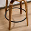 Tabourets pivotants modernes en similicuir de 26 po, tabourets de comptoir en bois avec accoudoirs et repose-pieds-119858609-122503226