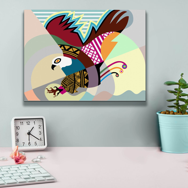 'The Eagle' by Lanre Adefioye, Canvas Wall Art, 12" H x 16" W x 0.75" D