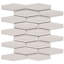 Carreau de mosaïque en porcelaine nid d'abeille 1,5 po x 4,9 po-66982325