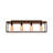 Delcina Industrial Rectangle Cage Flush Mount-639880919