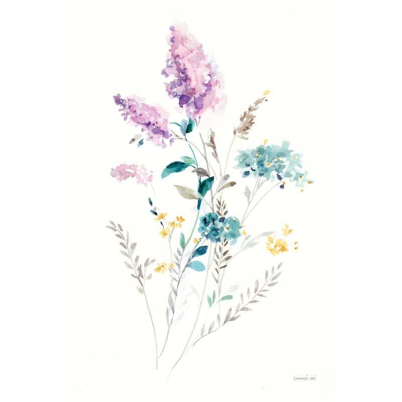 Lilac Season II by Danhui Nai - Wrapped Canvas Painting, 91cm H x 61cm W x 3.8cm D