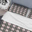 Ensemble de housse de couette en microfibre noir / blanc 3 pièces-22618326