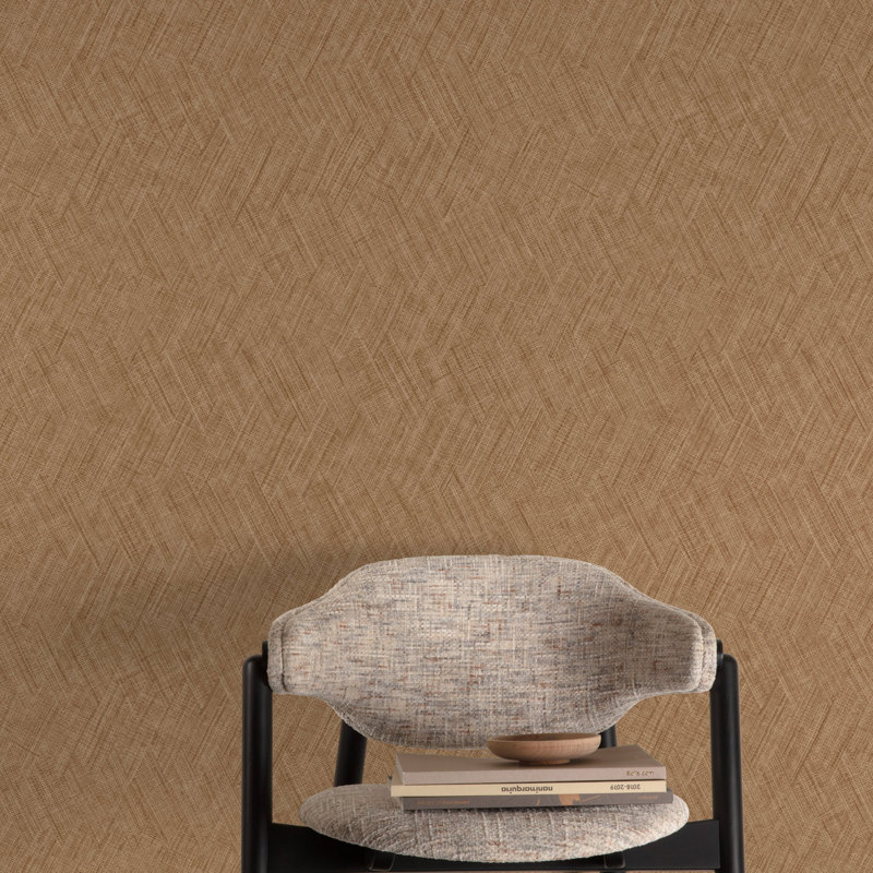 Textured Vibes Collection Abstract Texture Wallpaper Roll, Terracotta Red