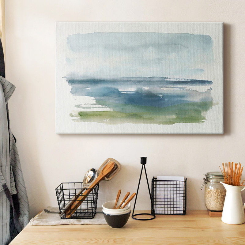 Toile tendue avec châssis Coastline Splash IV - prête à être accrochée, H 18 po x l 27 po