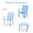 Winston Porter 3-Piece Stackable Patio Bistro Set, Outdoor Chat Furniture W/ 2 Chairs, Table-1325492857