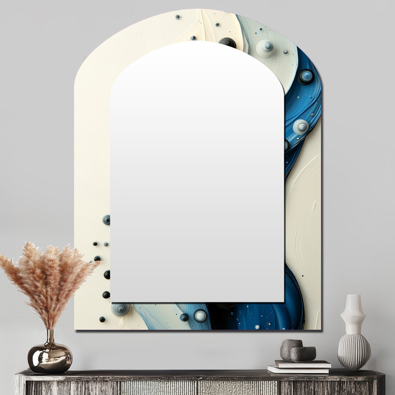 Miroir mural arqué Drip Paint, 43 po x 33 po